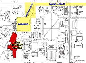 Map of Student Center - Click on map for larger version